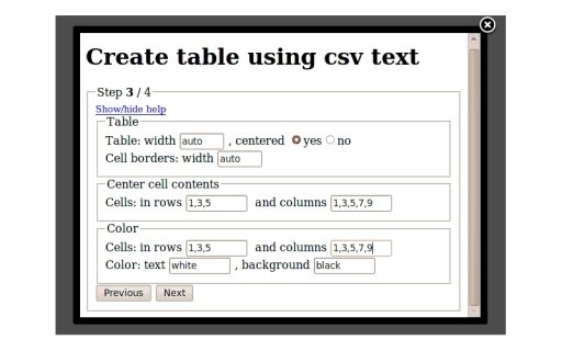 Csvtotable: преобразователь CSV в HTML-таблицы для Joomla!