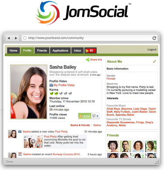 JomSocial v2.6.0 - компонент социальной сети для joomla
