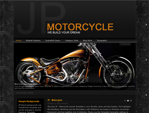 JP Motorcyle - шаблоны joomla авто