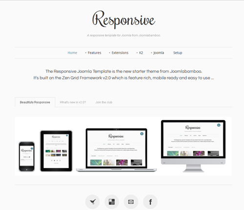 JB Responsive - сайт визитка шаблон joomla